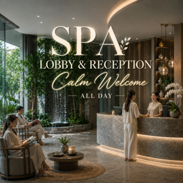 SPA - Lobby & Reception - Calm Welcome - ALL DAY